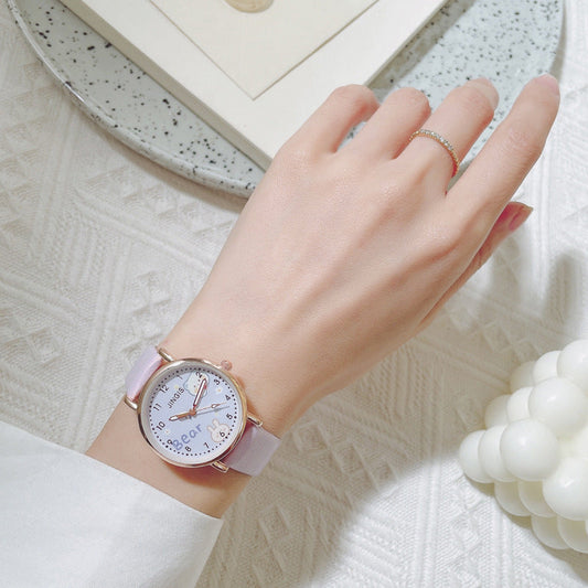 Zifferblatt Student Mädchen Uhr Preppy Stil