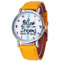 Korean version of the English pattern watch fashion ladies belt watch quartz watch
