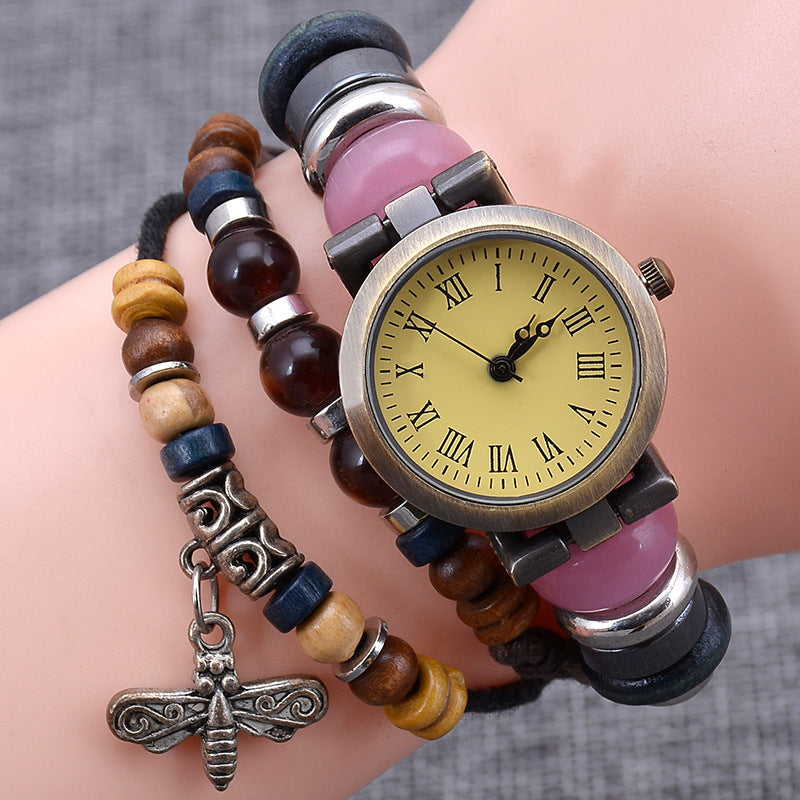 Vintage Craft Armbanduhr Damen Fashion Twist