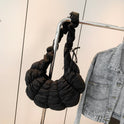 Crossbody Croissant Pleated Clouds Large Capacity Shoulder Bag