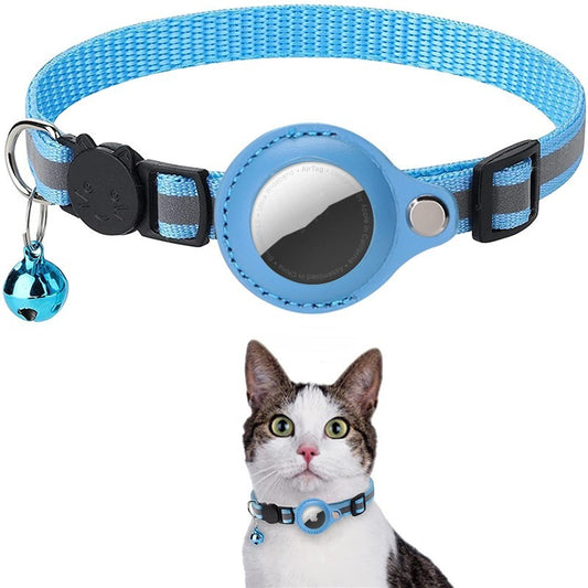 Haustierhalsband mit Glöckchen Airtag Reflektierendes Halsband