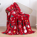 Weihnachtsflanelldecke mit 3D-Druck