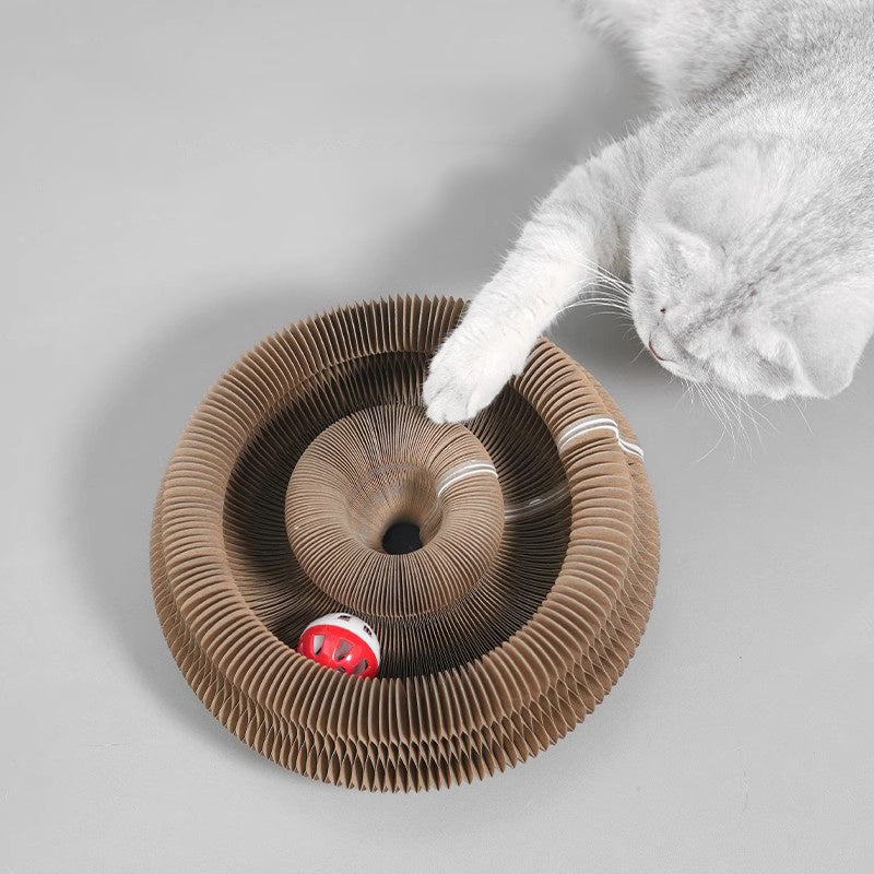 Katzenakkordeon Katzenspielzeug Kitty Kurlz Katzenspielzeug Ball Kratzball Zauberorgel Katzenkratzbrett Katzenkratzbrett