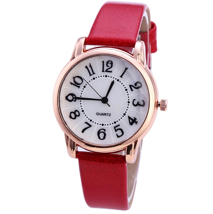 Drop Shipping Frauen Einfache Zifferblatt Armbanduhren Casual Mode Luxus Lederband Quarz Uhren Uhr Relogio Feminino