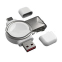 2 in 1 magnetische Uhr drahtlose Ladegerät Schnittstelle für Apple Uhr IWatch schnelles Aufladen tragbare Typ-C USB