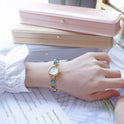 Glow Rough Stone INS Malachit Bunte Damenuhr