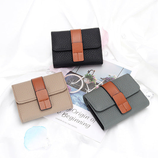 Damen Leder Kartenhalter Klein Exquisite High-End Mehrere Kartenfächer