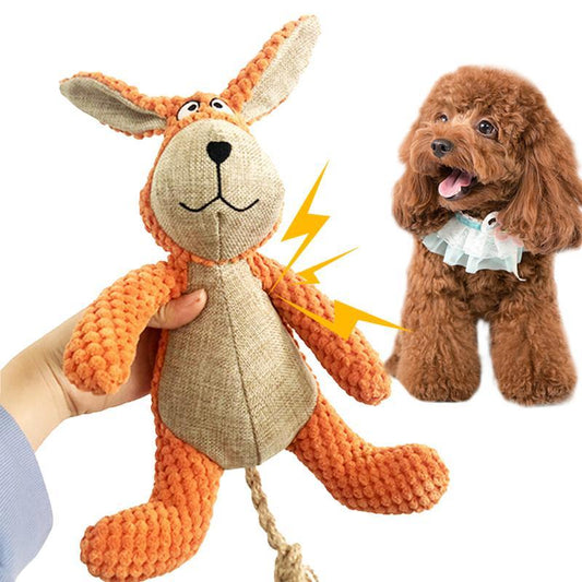 Hundeplüschspielzeug, quietschendes Tier, niedliches Formspielzeug, bissfestes Kauspielzeug für Hunde mit sauberen Zähnen, Heimtierbedarf, interaktives Spielzeug