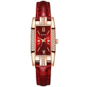 Temperament Pu Gürtel Diamant Britische Damenuhr