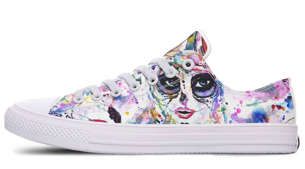 Modische Print Paar Low-Top Canvas Schuhe