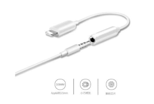 Audioadapter kompatibel für 78X Lightning auf 3,5 mm 2-in-1-Audioadapter