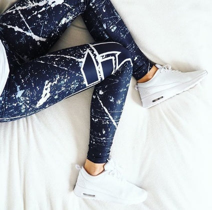 Frauen Leggings Druck Leggings Atmungsaktive Frau Hosen