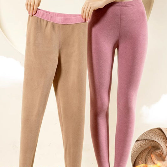 Warme Kaschmir-Leggings für den Winter, solide, schmale Hose, modische Hose für Damenbekleidung