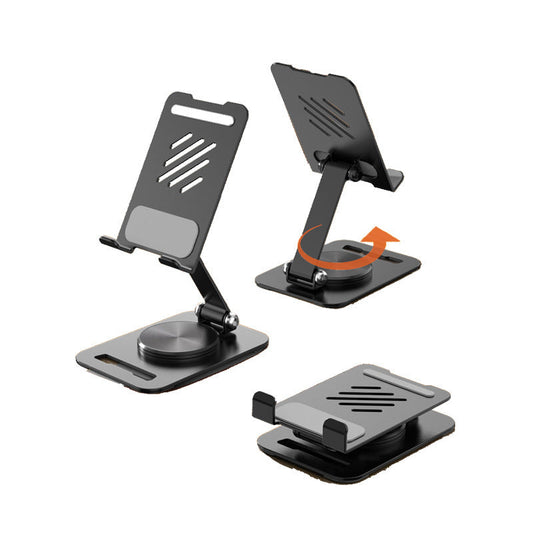 360 Grad drehbarer Metall-Handyhalter für den Schreibtisch, Ständer für Telefonpad, verstellbarer Desktop-Tablet-Halter, Tisch-Handyständer
