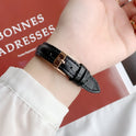 Neue Mode Licht Luxus Süße Stil Uhr Quadratische