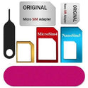 SIM-Unterstützungshülle aus Metall, Kartensteckplatz, Standard für Micro-SIM, Telefon-Restaurator, Aluminiumlegierung, fünfteiliges Set