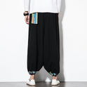 Herrenhose Ethno-Stil Retro Nepalesische Hosenträgerhose Herren Weit