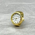 Ringuhr Einfache Gold- und Silberschale All-Match-Ringuhr