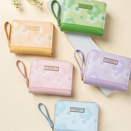 Neu Kreative Hazy Blume frauen Brieftasche Zipper