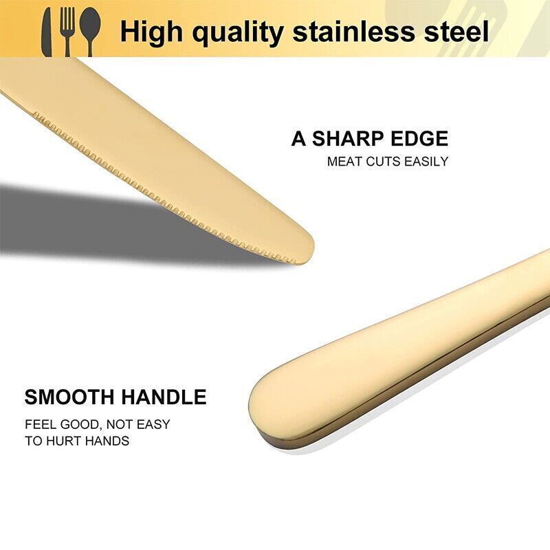 Besteckset 5 Tlg Edelstahl Rostfrei Messer Tisch Essbesteck 1 Personen