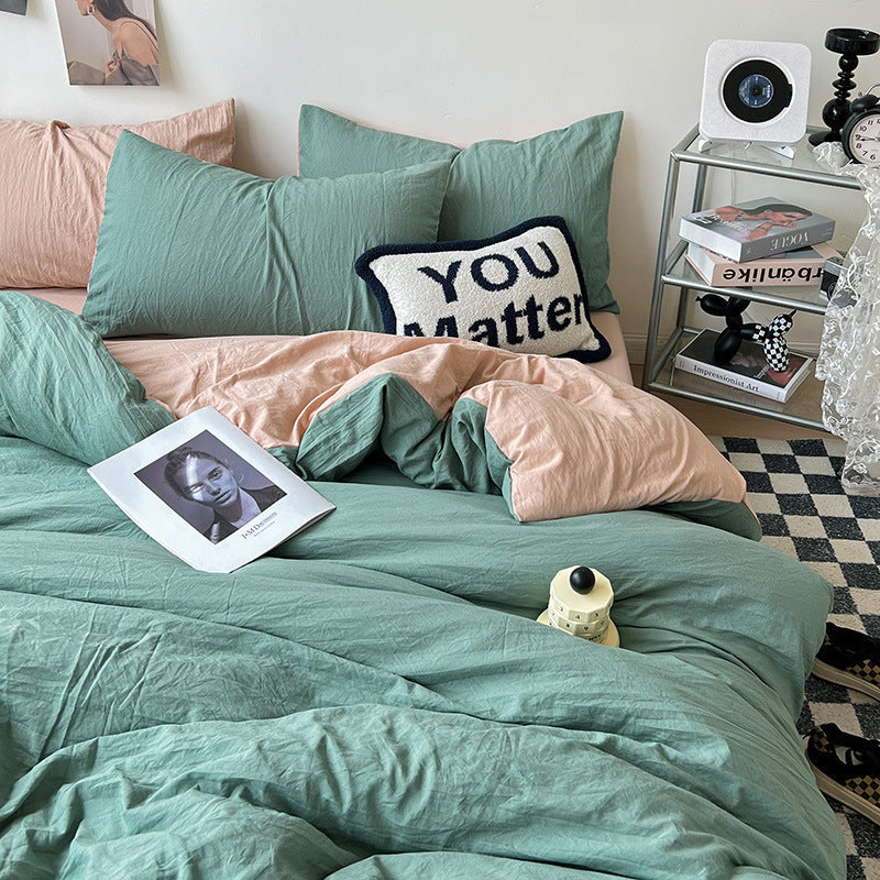 Super Soft Pleated Bed Sheet Quilt Cover