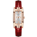Temperament Pu Gürtel Diamant Britische Damenuhr