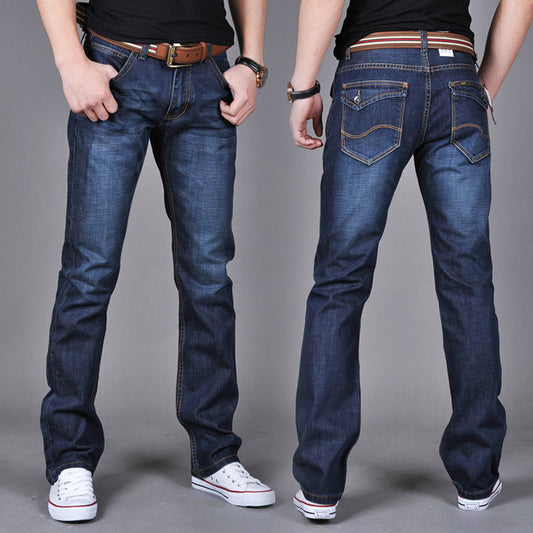 Explosive Herbst Winter Neue Gerade Slim Herren Jeans