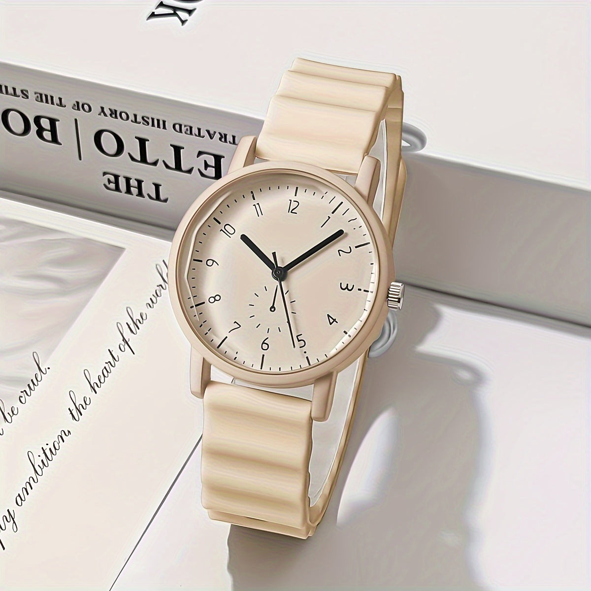 Neue Jelly Color Round Shell Student-Quarzuhr mit Silikonarmband für Damen