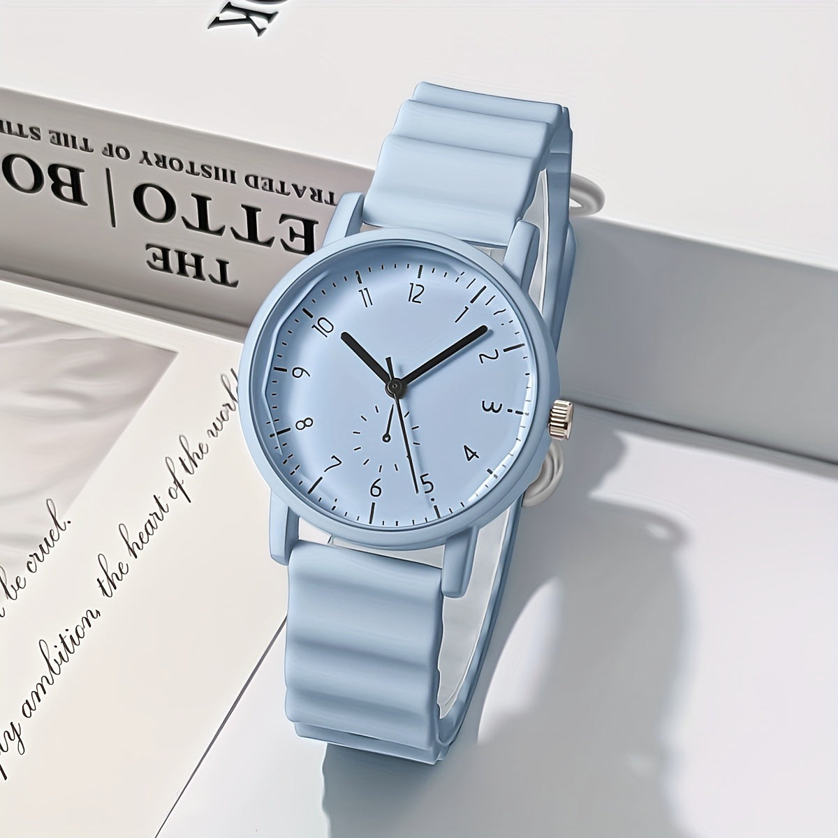 Neue Jelly Color Round Shell Student-Quarzuhr mit Silikonarmband für Damen