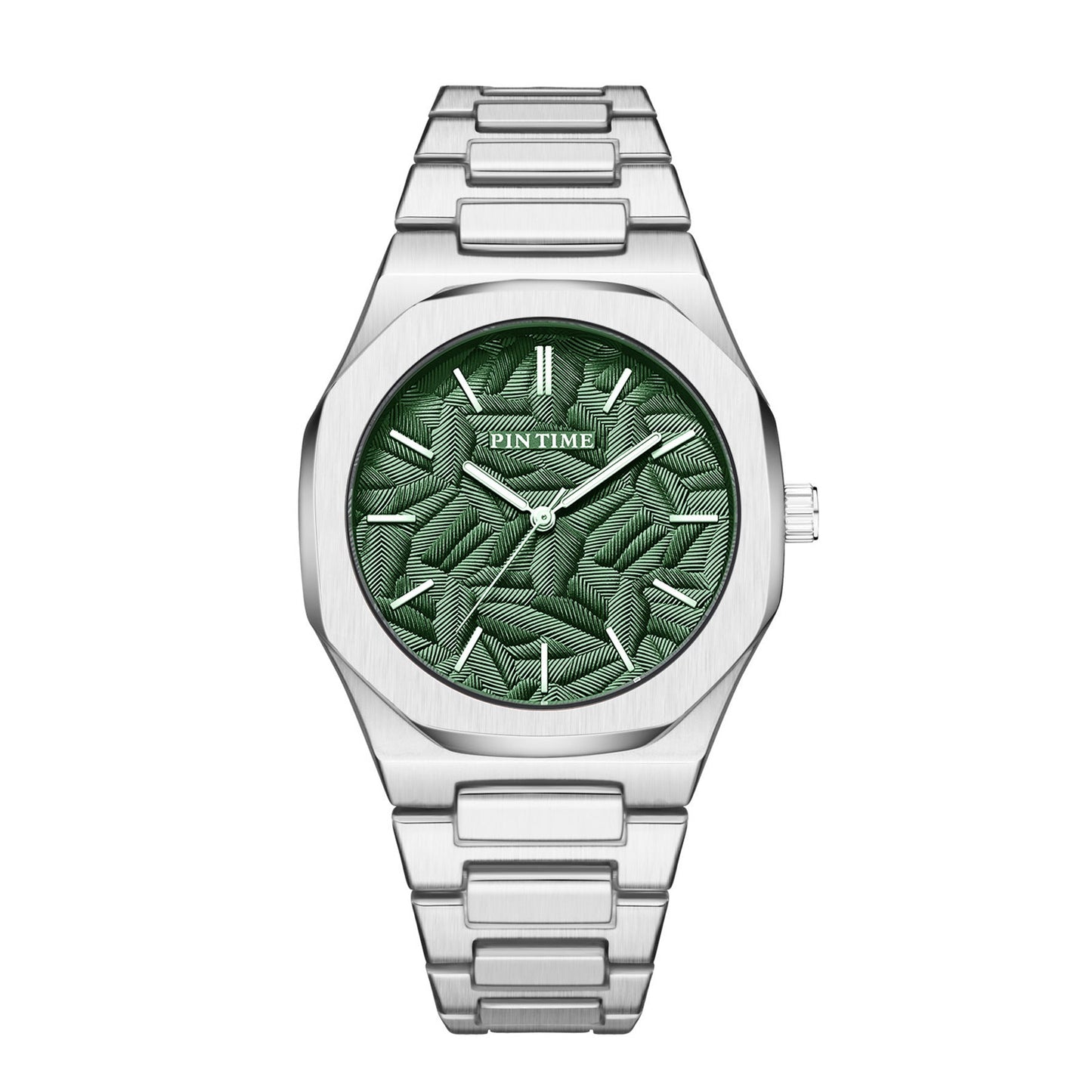 Niche High Sense – Neue wasserdichte Armbanduhr mit Palmblatt-Prägung im Zifferblatt für Herren