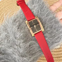 Einfache hochwertige Leder Casual Fashion Damenuhr