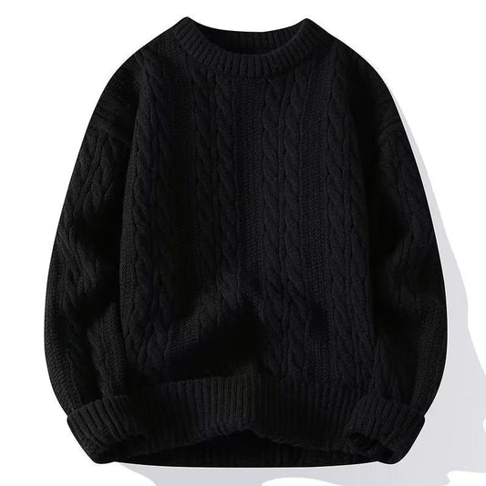 Extra dicker, warmer Pullover mit Rundhalsausschnitt für Herren