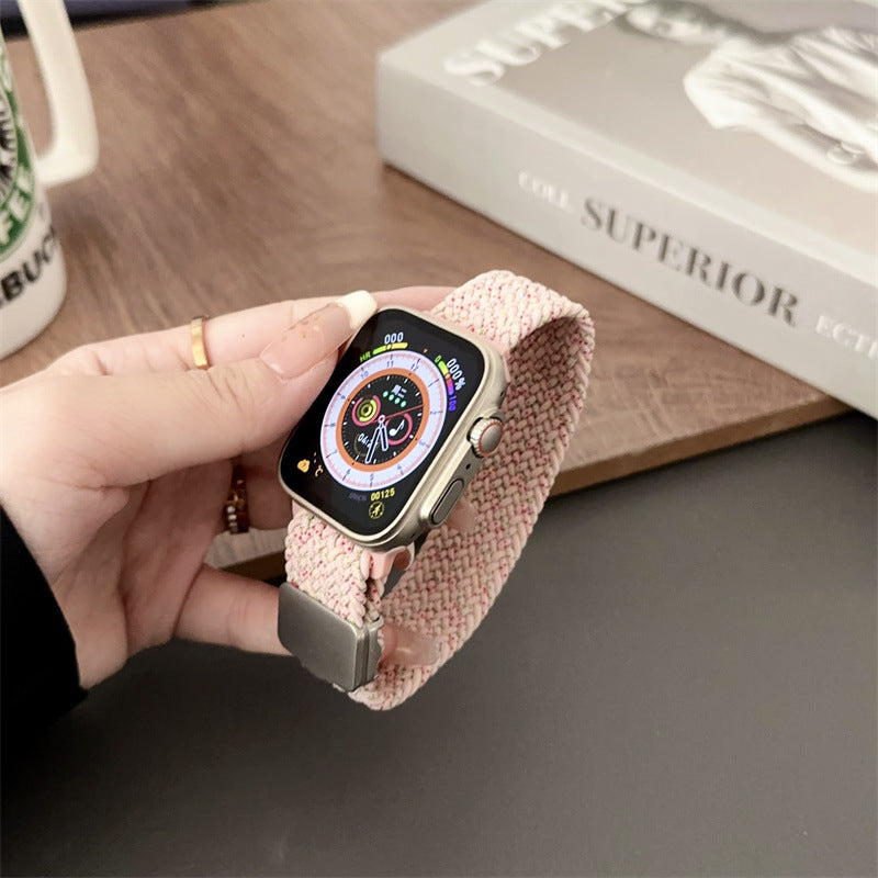 Ersatzband aus geflochtenem Nylon mit magnetischer Schnalle