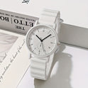Neue Jelly Color Round Shell Student-Quarzuhr mit Silikonarmband für Damen