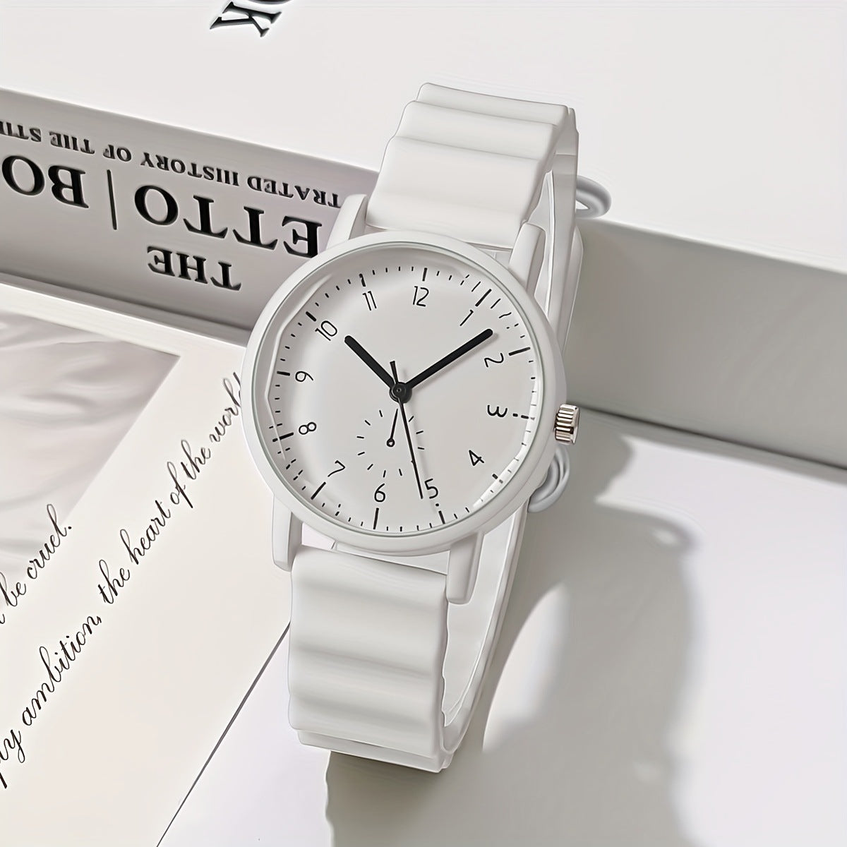 Neue Jelly Color Round Shell Student-Quarzuhr mit Silikonarmband für Damen