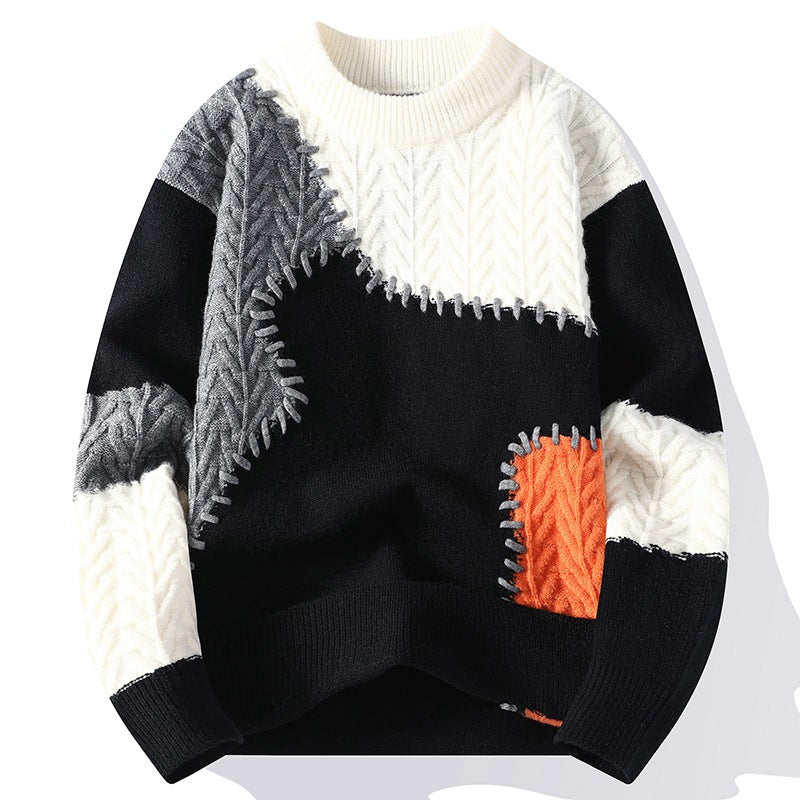 Trendy lockerer, lässiger, dicker, warmer Pullover für Jugendliche