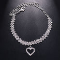 Modisches Fußkettchen mit Diamant-Strass für Damen