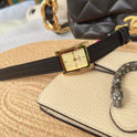 Einfache hochwertige Leder Casual Fashion Damenuhr