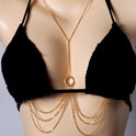 Sexy Diamant Nippel Kette Brust Halskette