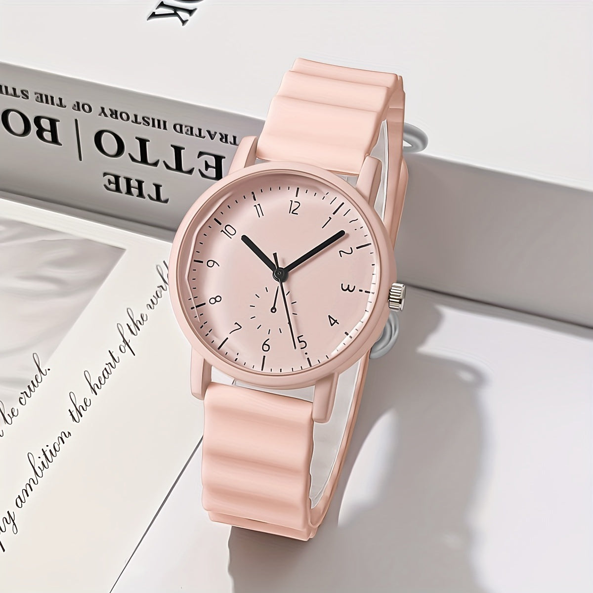 Neue Jelly Color Round Shell Student-Quarzuhr mit Silikonarmband für Damen