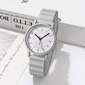 Neue Jelly Color Round Shell Student-Quarzuhr mit Silikonarmband für Damen