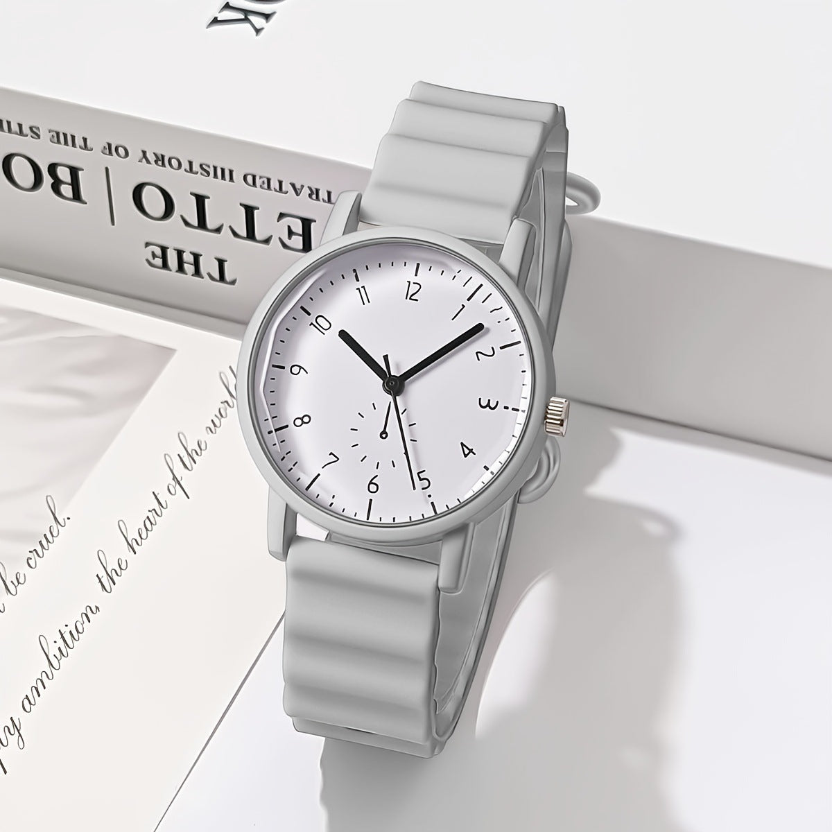 Neue Jelly Color Round Shell Student-Quarzuhr mit Silikonarmband für Damen