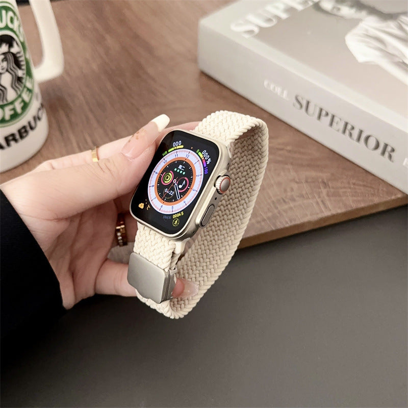 Ersatzband aus geflochtenem Nylon mit magnetischer Schnalle
