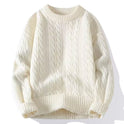 Extra dicker, warmer Pullover mit Rundhalsausschnitt für Herren