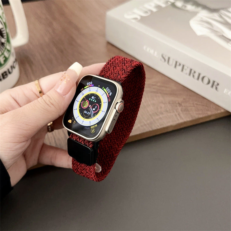 Ersatzband aus geflochtenem Nylon mit magnetischer Schnalle