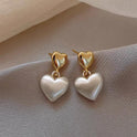 Double Love mattierte Ohrstecker für Damen