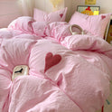 Weicher, klebriger, hautfreundlicher, gewaschener Baumwoll-Love-Handtuch-Stickerei-Drei- oder Vierteiler