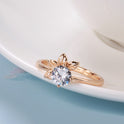 Fashionable Rose Gold Petal Ring For Women