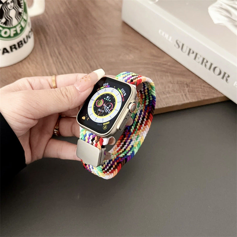 Ersatzband aus geflochtenem Nylon mit magnetischer Schnalle