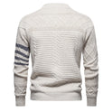 Herren Strickpullover Mode Einfache Farbabstimmung